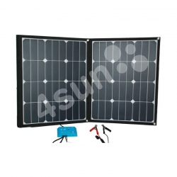 Przenośny panel solarny 2x40W z regulatorem 10A