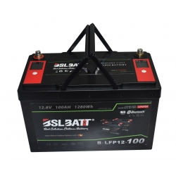 Akumulator litowo-jonowy BSLBATT 12V 100AH LiFePO4 BMS LCD Bluetooth
